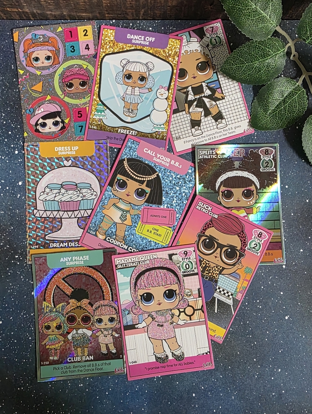 Lol Surprise Dance Off Trading Cards Set of 8 Cute Collector Game Pieces